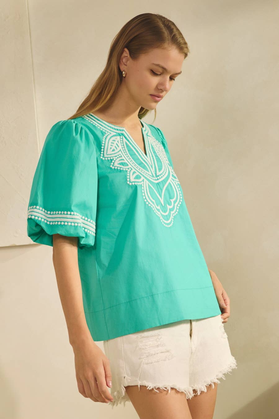 Cotton Poplin Top