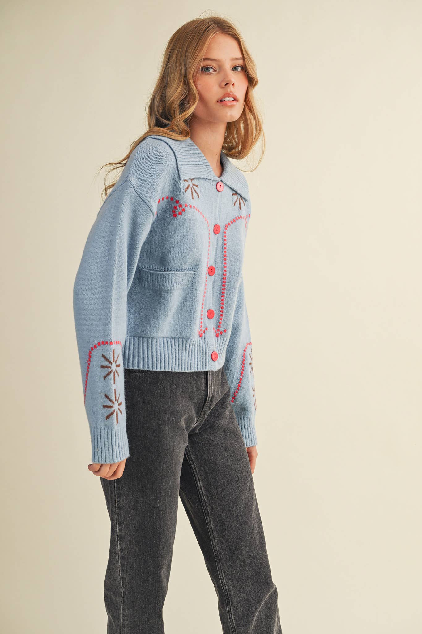 WESTERN DESIGN SWEATER CARDIGAN