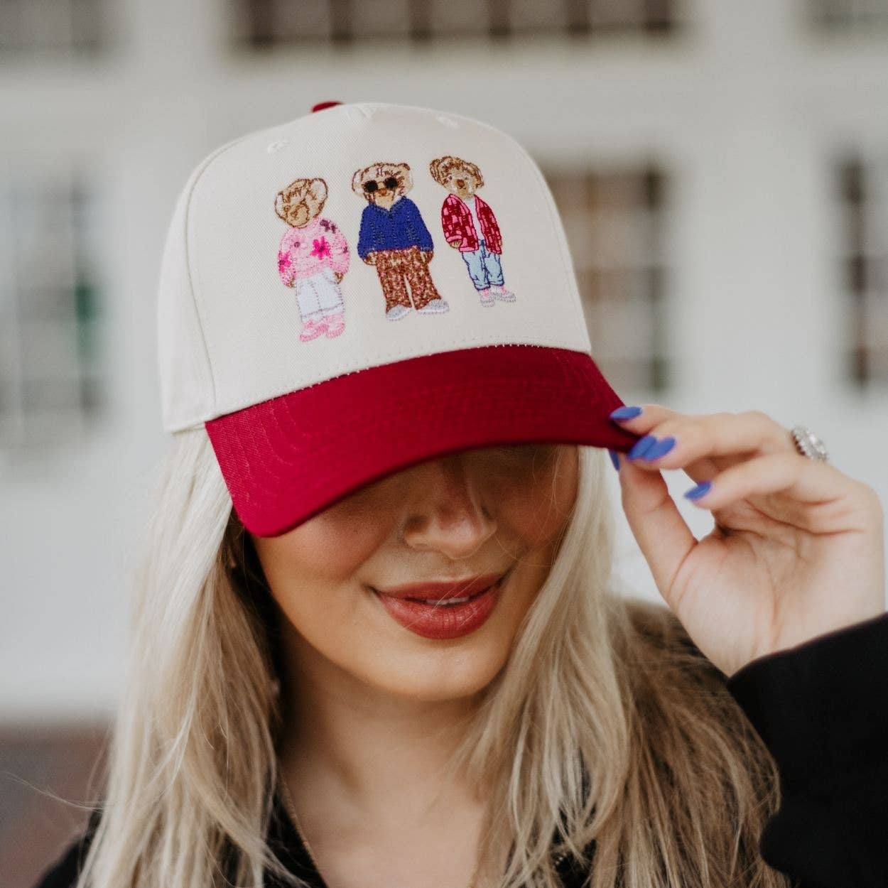 Teddy Bears Two-Toned Vintage Hat