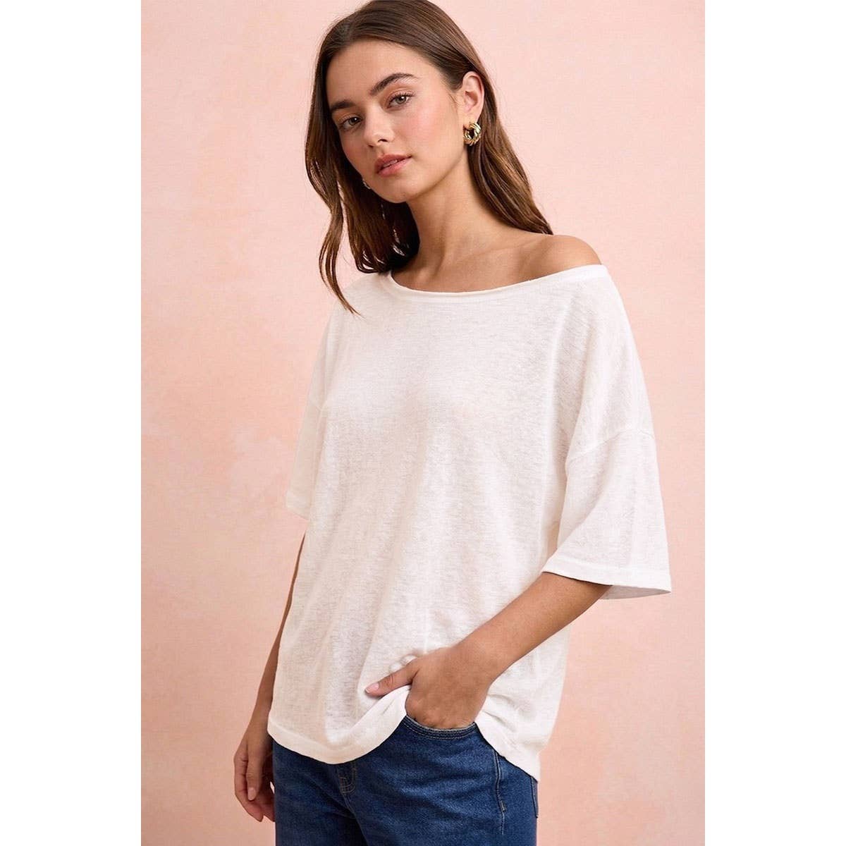 SOLID JERSEY RELAXED FIT SHORT SLEEVE T