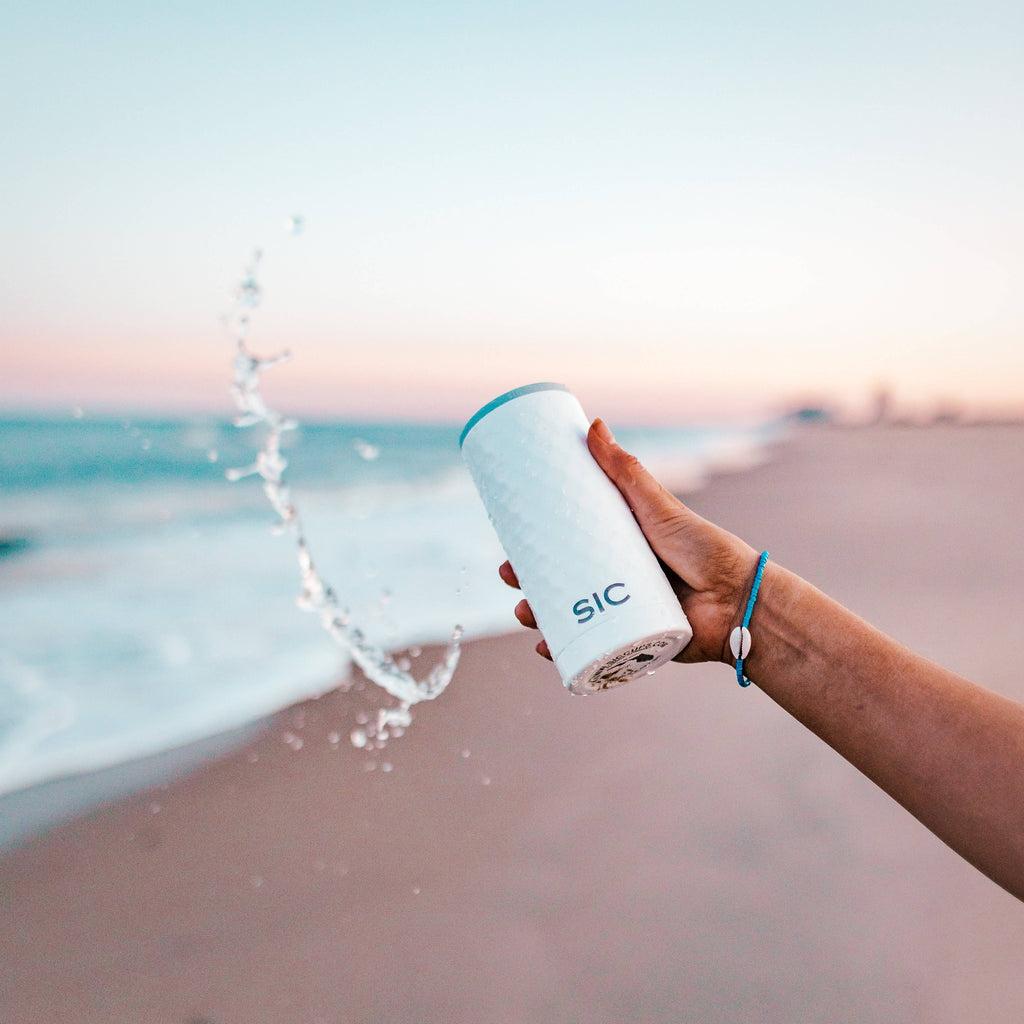 Slim Can Cooler | Dimpled Golf