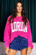 'Florida' Comfy Oversize Graphic Sweatshirt, Gameday