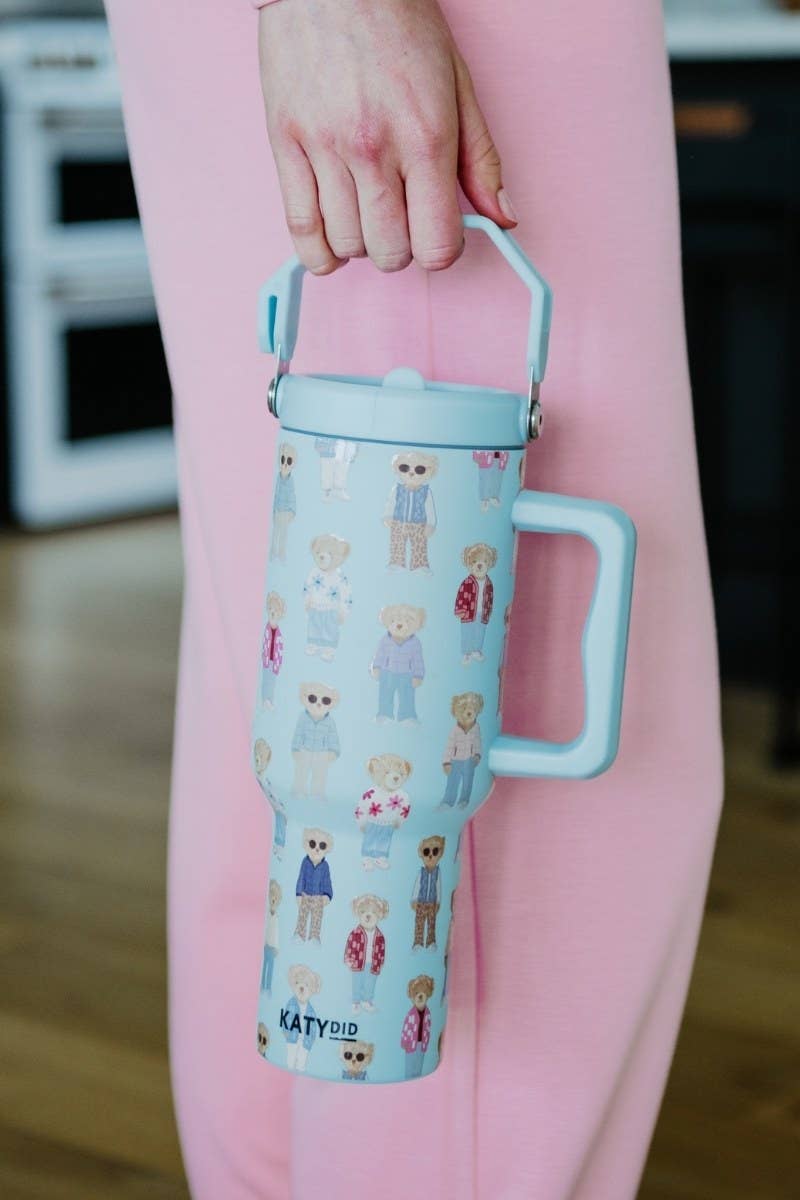 Teddy Bears Pattern Stainless Steel Tumbler
