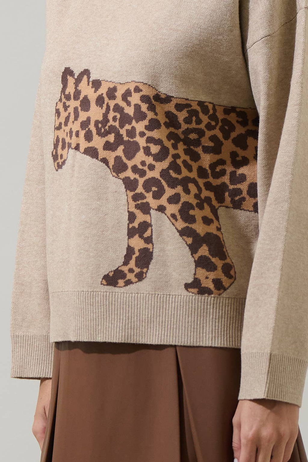 Leopard Knit Sweater