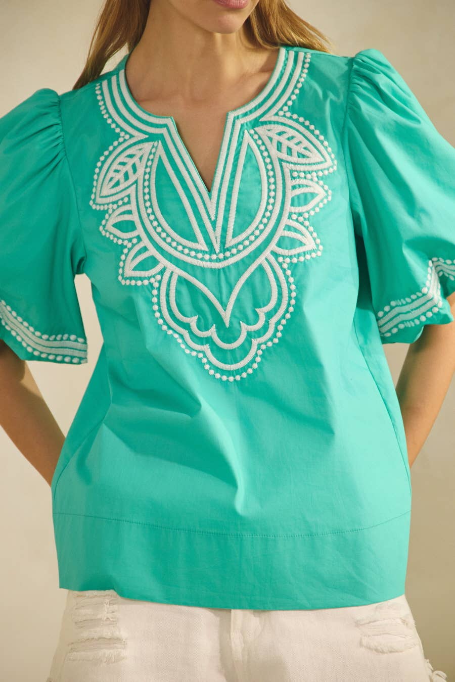Cotton Poplin Top