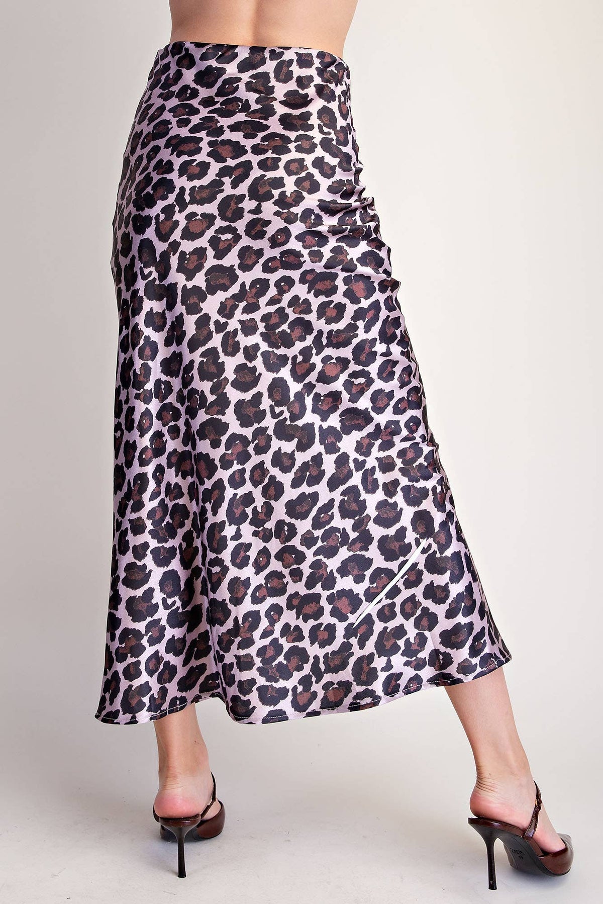 Animal Skirt High Waist Midi Length