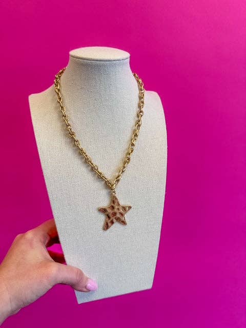 Gold Star Statement Necklace